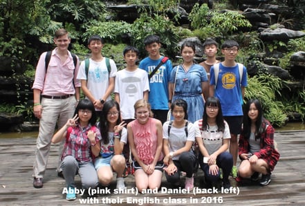 Abby and Daniel in Dongguan