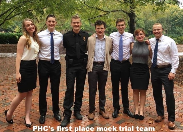 PHC's first place mock trial team