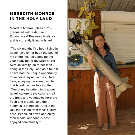 Meredith Monroe in the Holy Land
