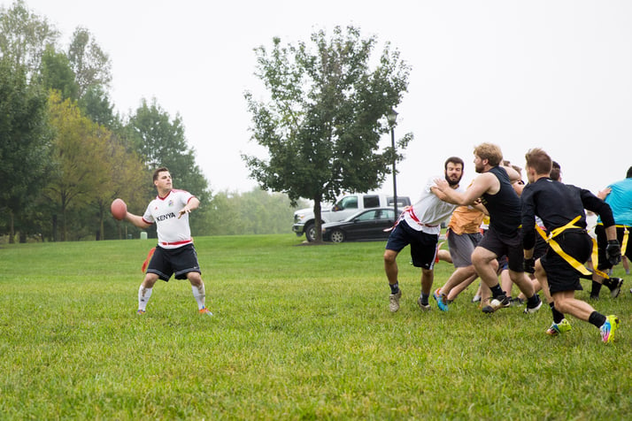 Patrick Henry College Homecoming 2016 alumni vs. student football game