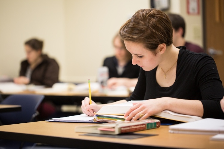 Patrick Henry College students in classroom