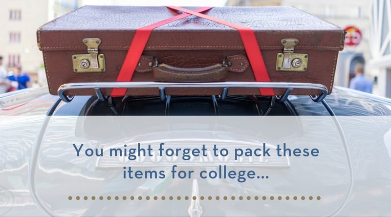 you might forget to pack these items for college...