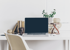 Laptop on Desk