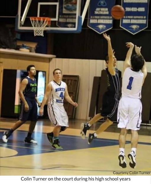 Colin Turner on the court