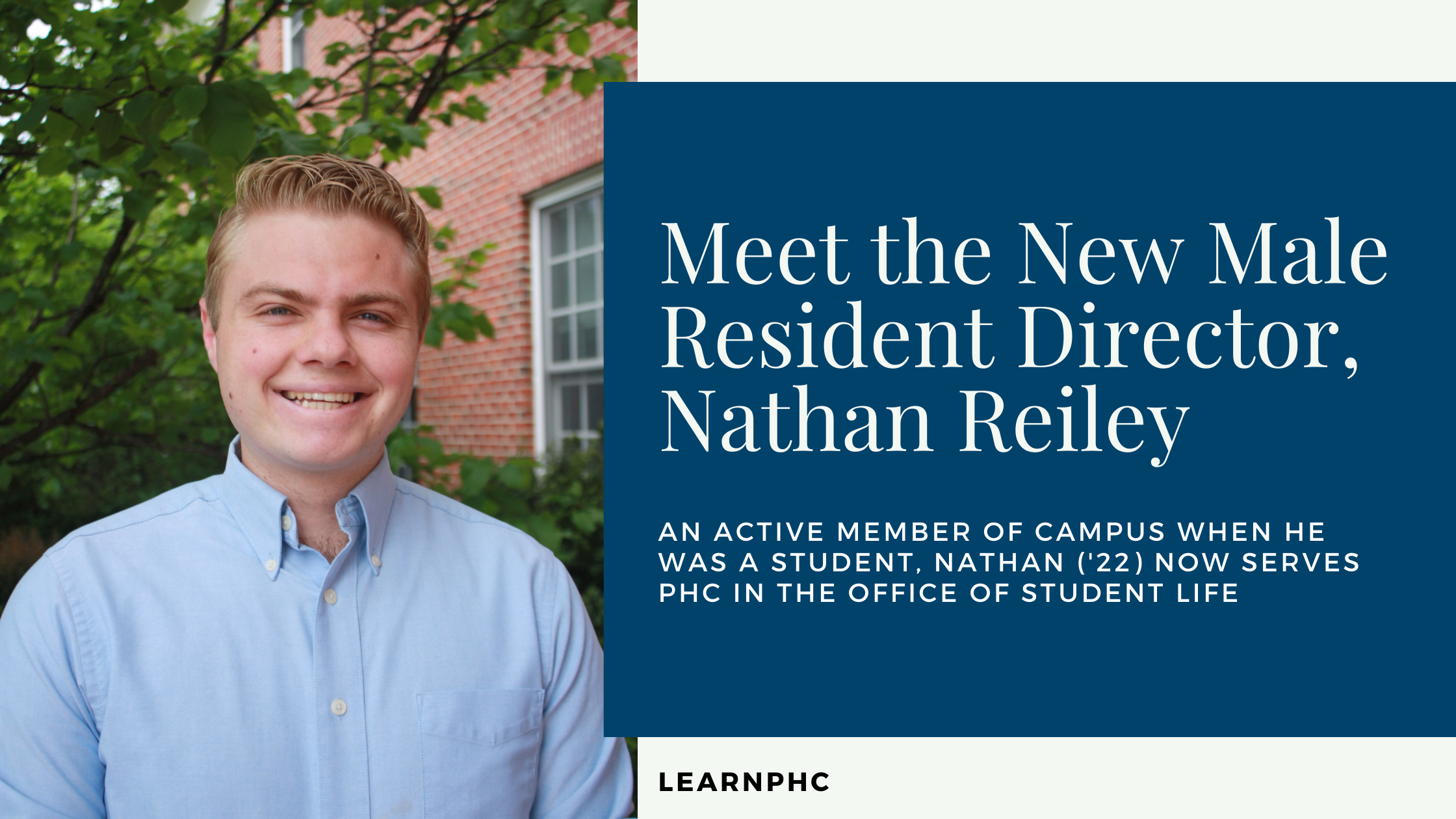 Meet the New Male Resident Director, Nathan Reiley