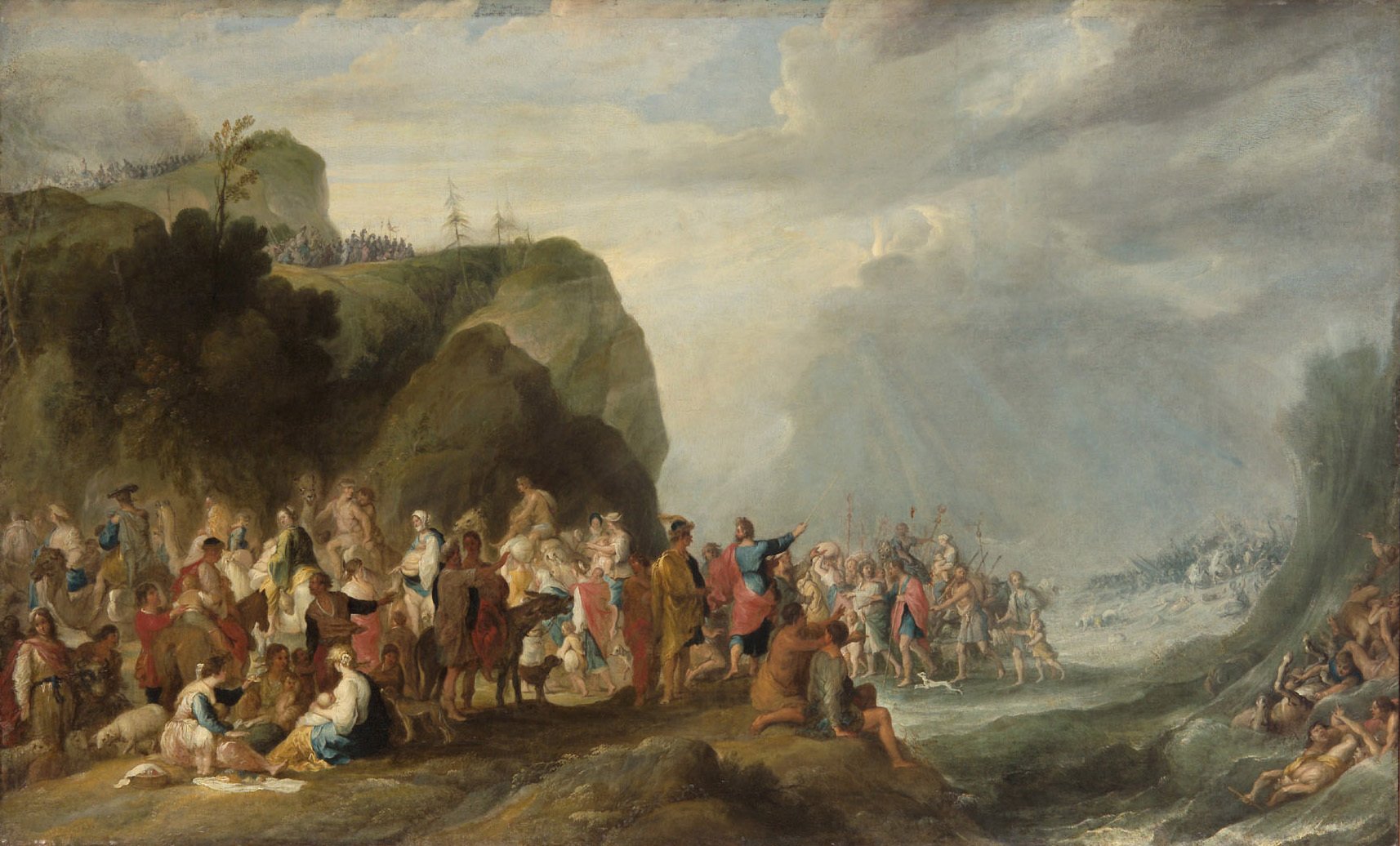 Israelites crossing the Red Sea