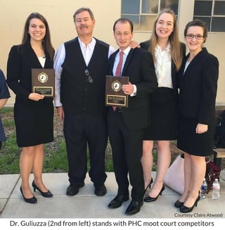 PHC moot court competitors