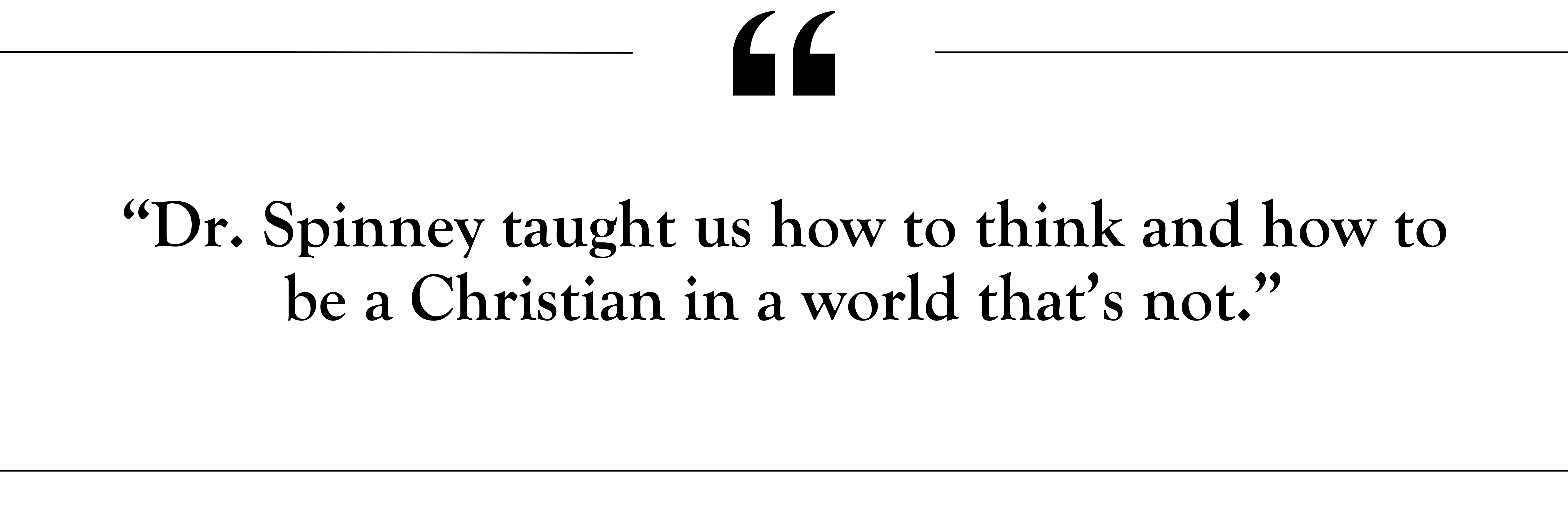 Dr. Spinneys students