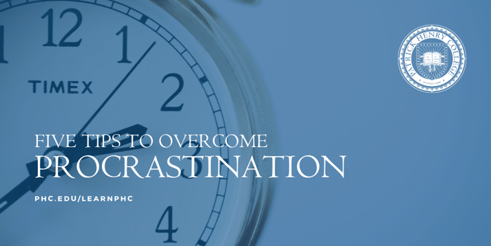 FIVE TIPS TO OVERCOMING PROCRASTINATION