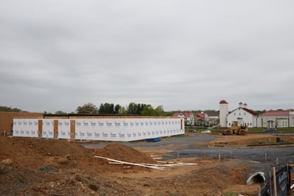 Purcellville's Catoctin Corner shops under construction