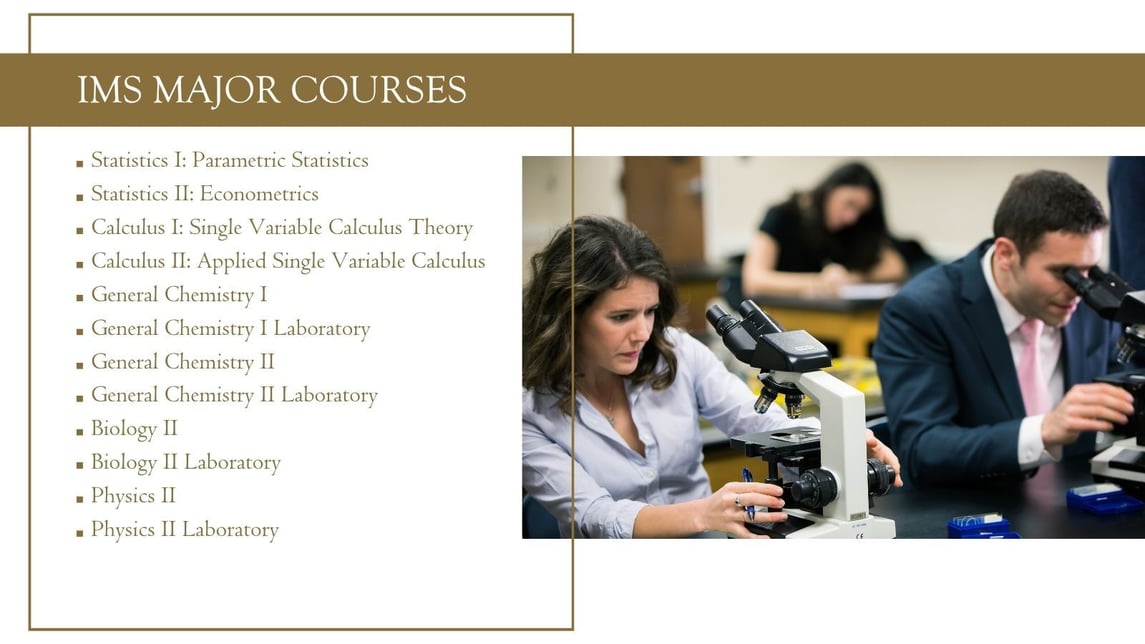 Integrated Math & Science IMS Courses