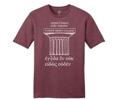 Latin & Greek Tee Burgundy Heather-2