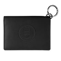Leather Snap Wallet Black