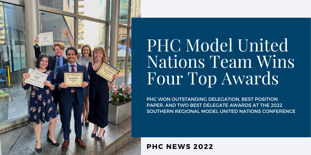 Model United Nations Team Wins Four Top Awards