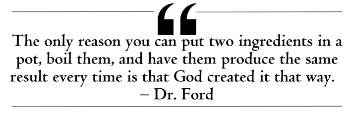 Dr. Ford explains how chemistry has taught her to appreciate God's creation