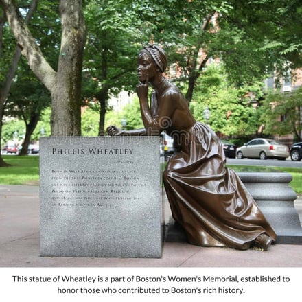This statue of Wheatleyis a part of Boston's Women's Memorial (1).jpg