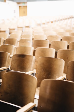 Audience awaiting a speech
