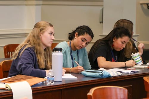 Nik Frey teaching at moot court camp-13