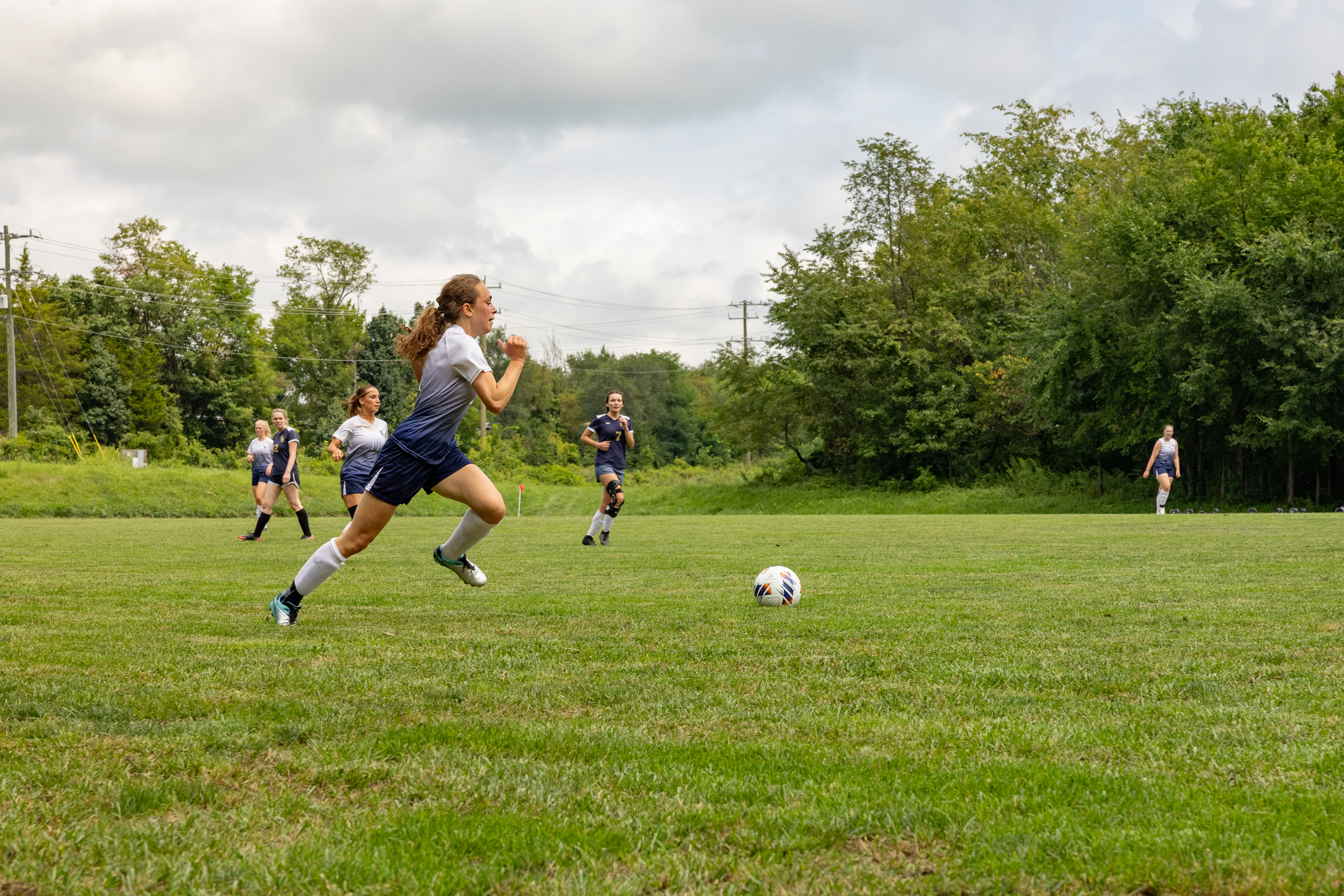 Junior Shannon Connor attacks the ball