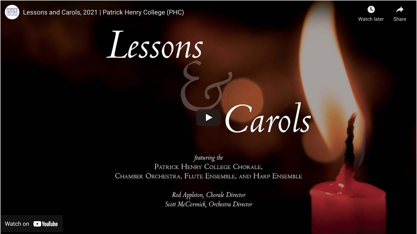 Lessons & Carols