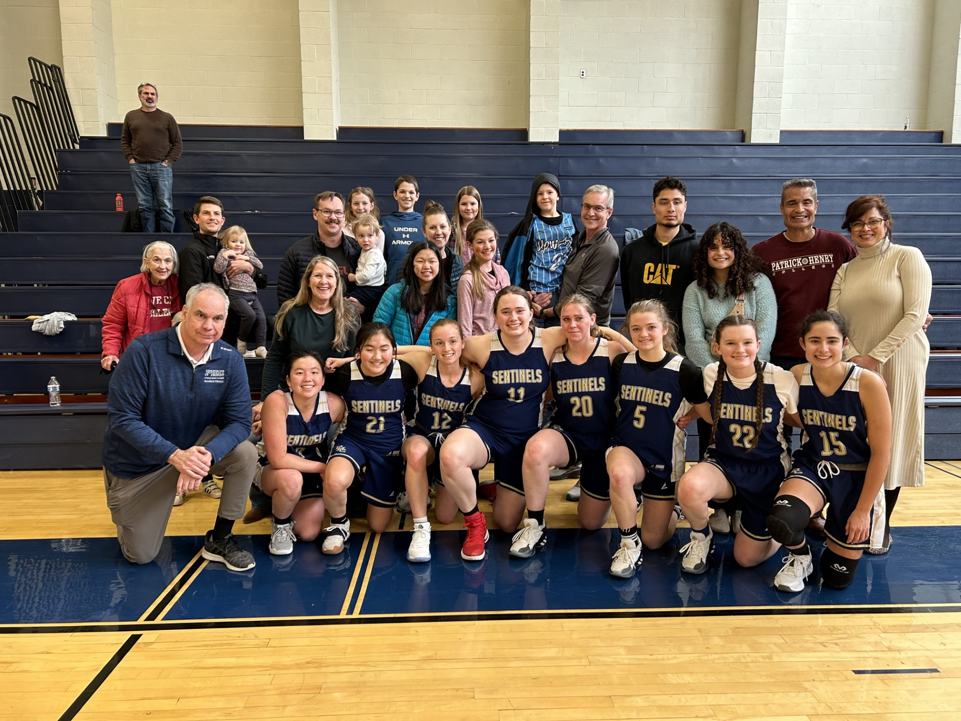 PHC Sentinels and fans after win at Bucks County CC